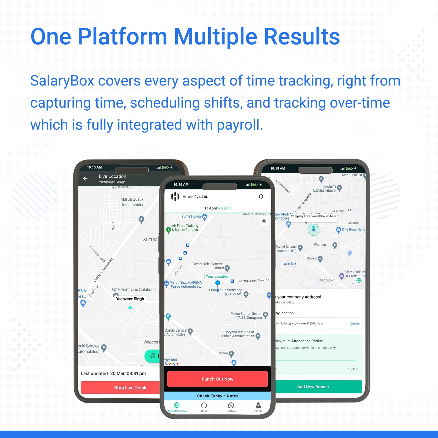 Employee Smart Attendance, Live Tracking & Payroll Software