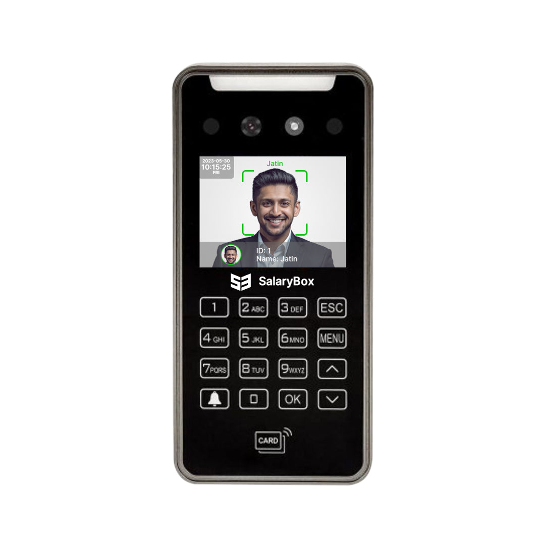 SalaryBox FaceScan Pro - AI Face Recognition Attendance & Access Control with Inbuilt WiFi