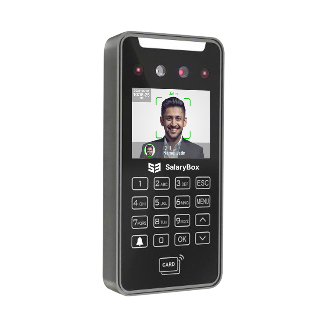 SalaryBox FaceScan Pro - AI Face Recognition Attendance & Access Control with Inbuilt WiFi