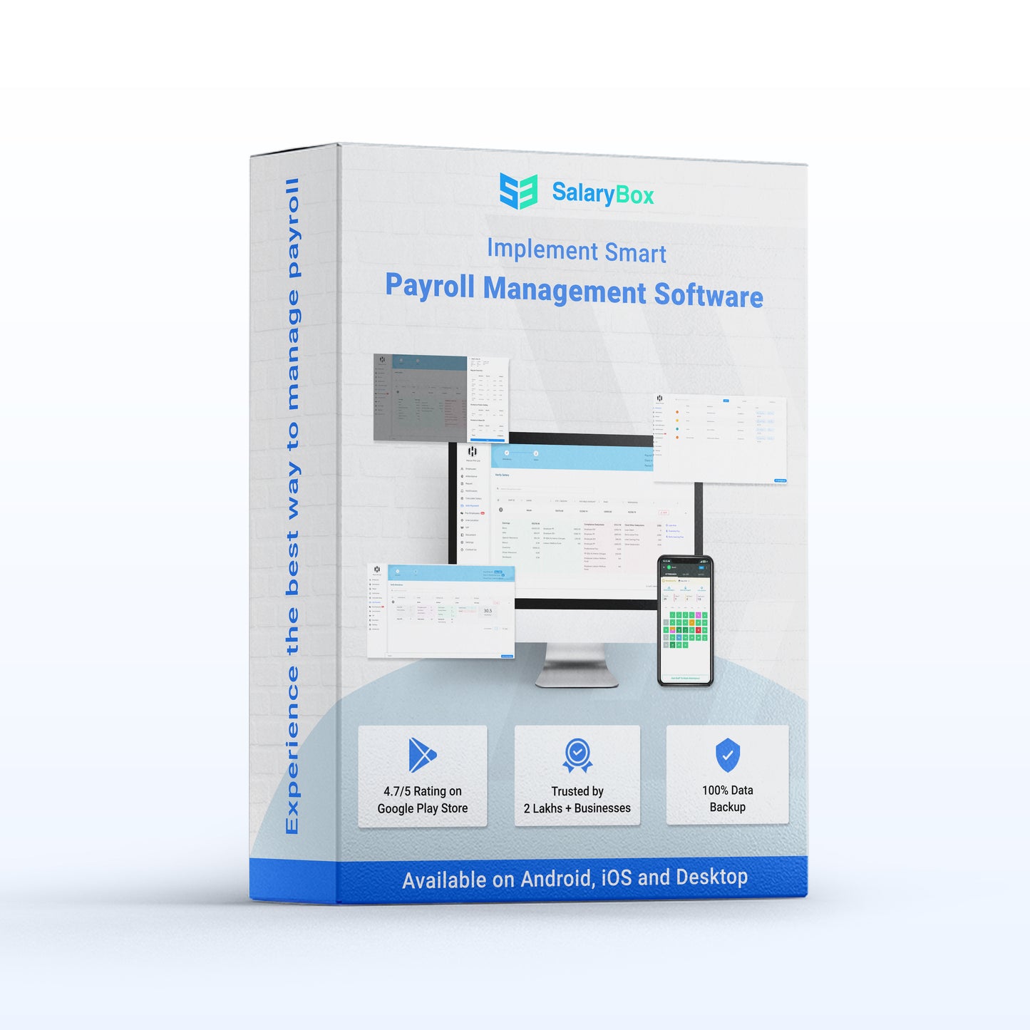 SalaryBox Beta β - Face Based Attendance Machine with Payroll Software (Upto 20 Employees)