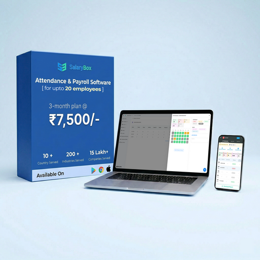 SalaryBox Employee Attendance & Payroll Software - 3 Months Plan