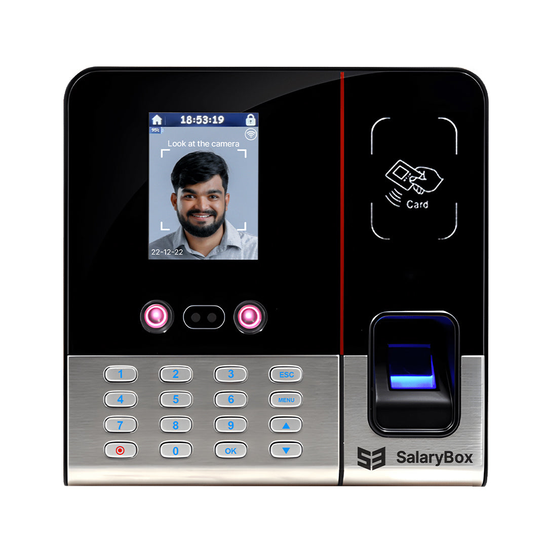 SalaryBox Beta β - Face Based Attendance Machine with Payroll Software (Upto 20 Employees)