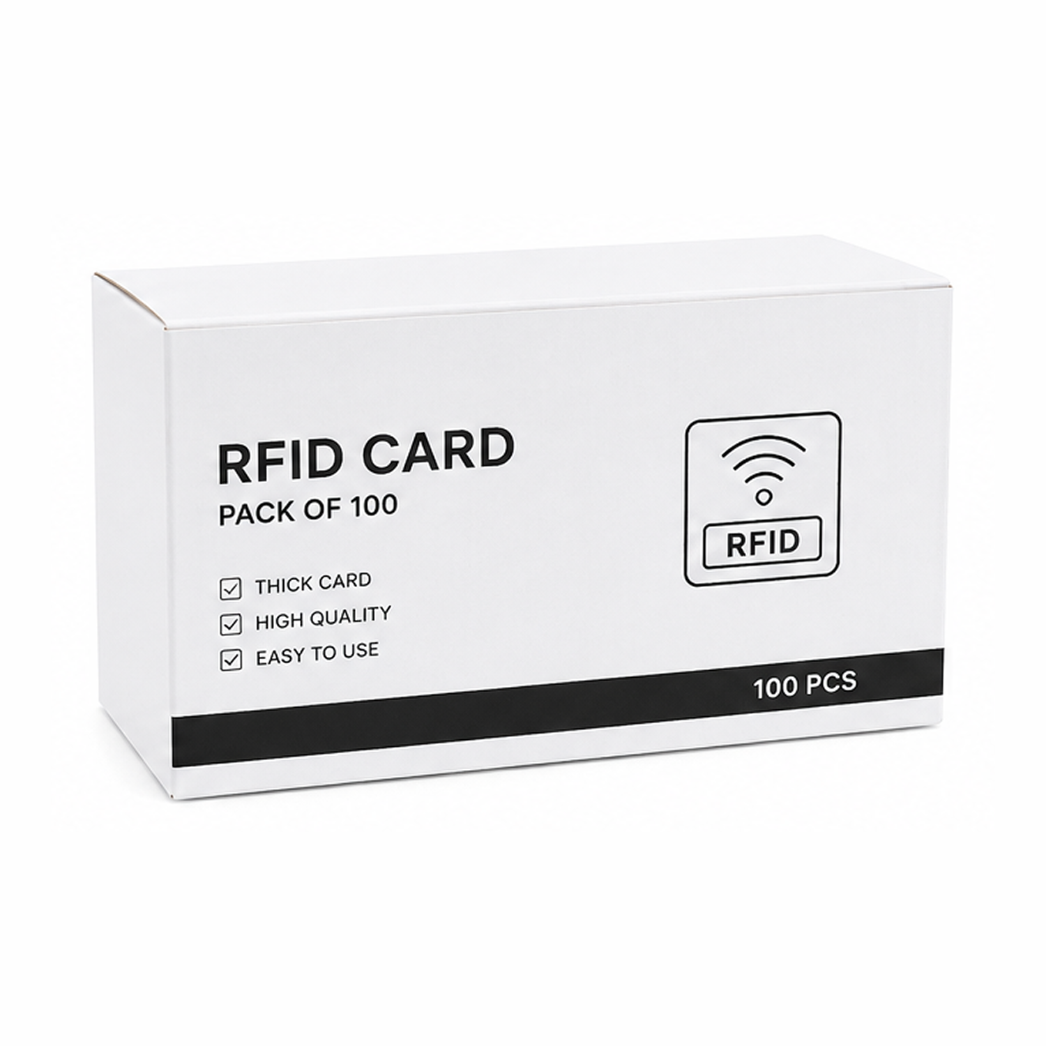Pack of 100 Pre-Programmed 125 kHz RFID Proximity Cards for SalaryBox Biometric Devices