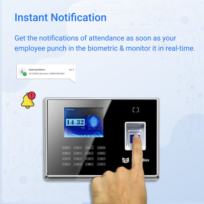 Cloud Software For Biometric Attendance Machine (Compatible With SalaryBox Machines)