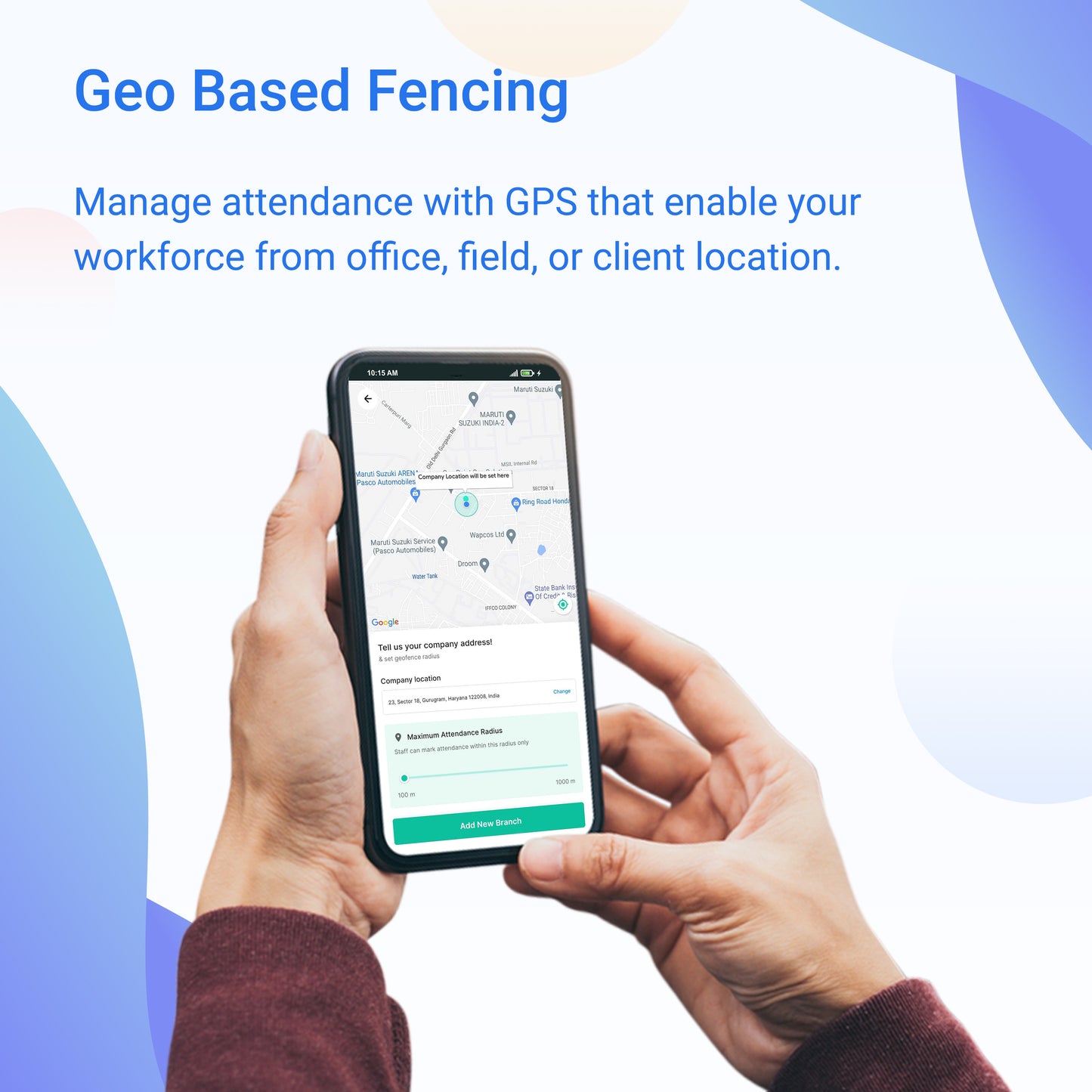 geo fencing attendance software